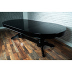BBO Poker Tables Elite Alpha LED Black Oval Poker Table