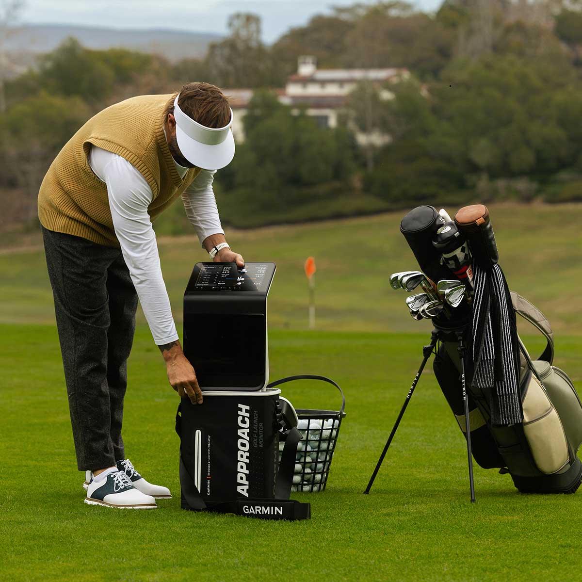 Garmin Approach R50 with PlayBetter SimStudio™ COMPLETE Package | Golf Simulator Studio with Impact Screen, Enclosure, Side Barriers, Hitting/Putting Mats, Projector & Wireless HDMI Transmitter
