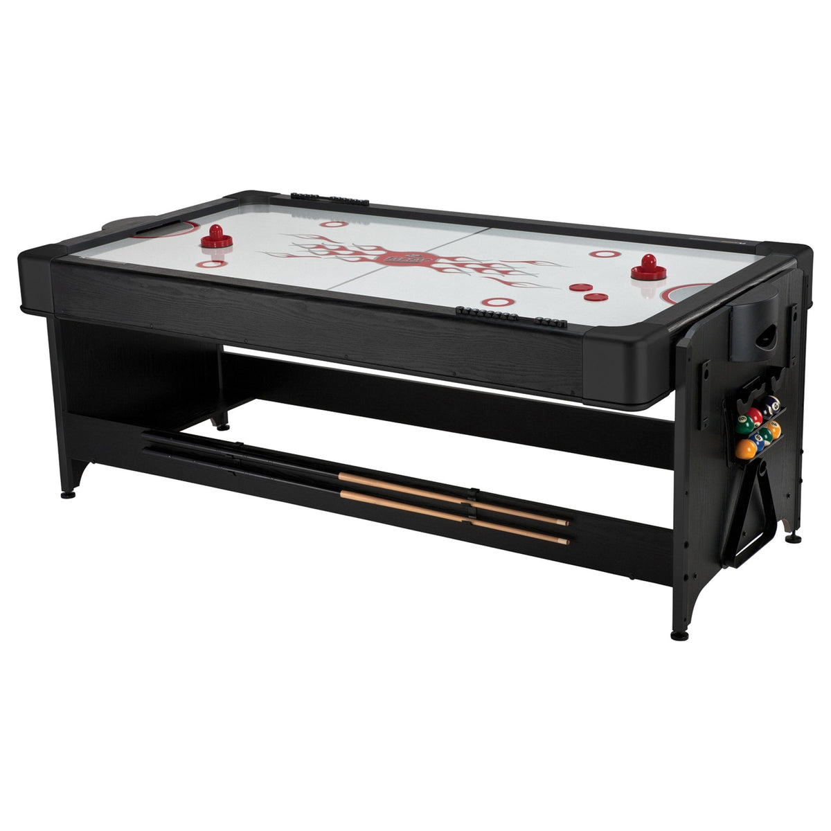 Fat Cat Original Pockey 7ft Black 3 in 1 Multi Game Table
