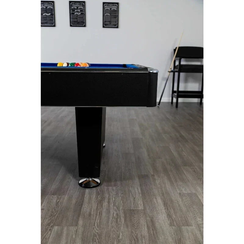 Hathaway Hustler Pool Table with Ball Return - Black with Blue Felt BG2515PB / BG2520PB