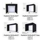 Garmin Approach R10 with PlayBetter SimStudio™ COMPLETE Package | Golf Simulator Studio with Impact Screen, Enclosure, Side Barriers, Hitting/Putting Mats, Projector & Alignment Stand