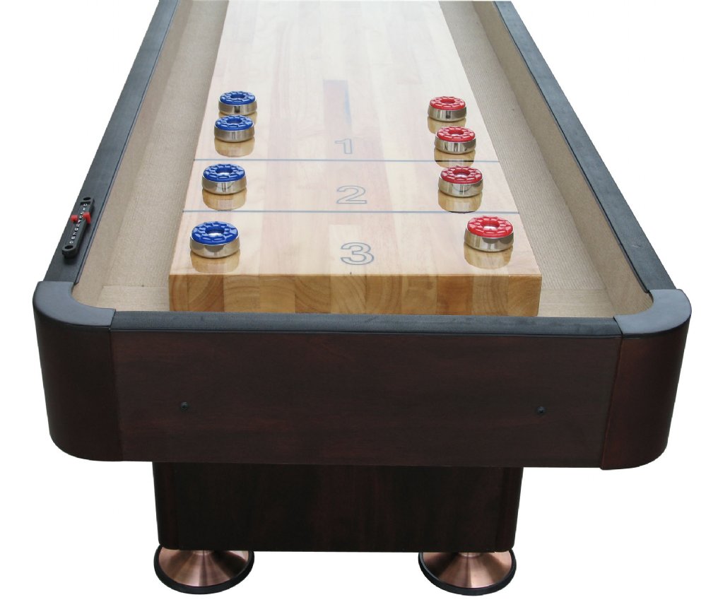 "The Standard" 9 Foot Shuffleboard Table by Berner Billiards in Cherry, Espresso or Black