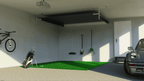 Garmin Approach R50 SportScreen Vanish Retractable Golf Studio Complete Package | Home Golf Simulator Studio with Impact Screen, Enclosure, Hitting Mat, Putting Turf & Projector