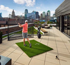 Garmin Approach R10 with PlayBetter SimStudio™ COMPLETE Package | Golf Simulator Studio with Impact Screen, Enclosure, Side Barriers, Hitting/Putting Mats, Projector & Alignment Stand