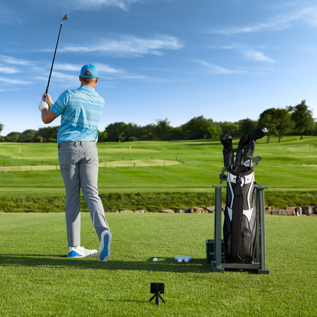 Garmin Approach R10 with PlayBetter SimStudio™ COMPLETE Package | Golf Simulator Studio with Impact Screen, Enclosure, Side Barriers, Hitting/Putting Mats, Projector & Alignment Stand